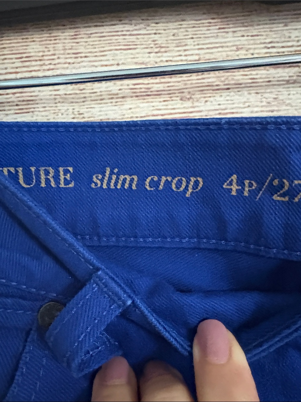 Talbots Royal Blue Signature Slim Crop Jeans - Picture 5 of 10